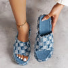 Platform Sandals Denim