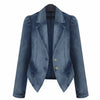 Plus Size Denim Blazer