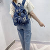 Rhinestone Denim Backpack