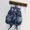 Rhinestone Denim Backpack