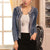 Rhinestone Denim Blazer