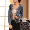 Rhinestone Denim Blazer