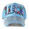 Rhinestone Denim Hat