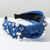 Rhinestone Denim Headband