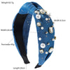 Rhinestone Denim Headband