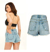 Rhinestone Fringe Denim Shorts