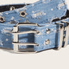 Ripped Denim Belt