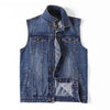 Sleeveless Denim Jacket Men's