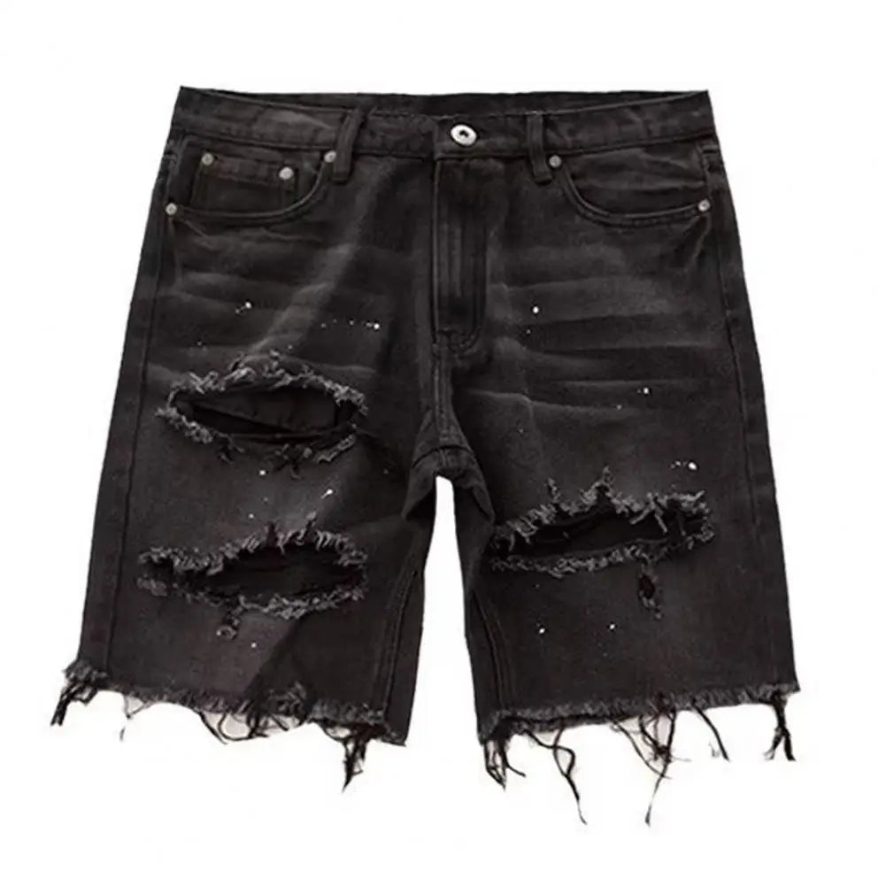 Streetwear Mens Denim Shorts