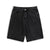 Unisex Black Denim Shorts