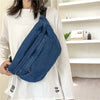 Unisex Denim Crossbody Bag