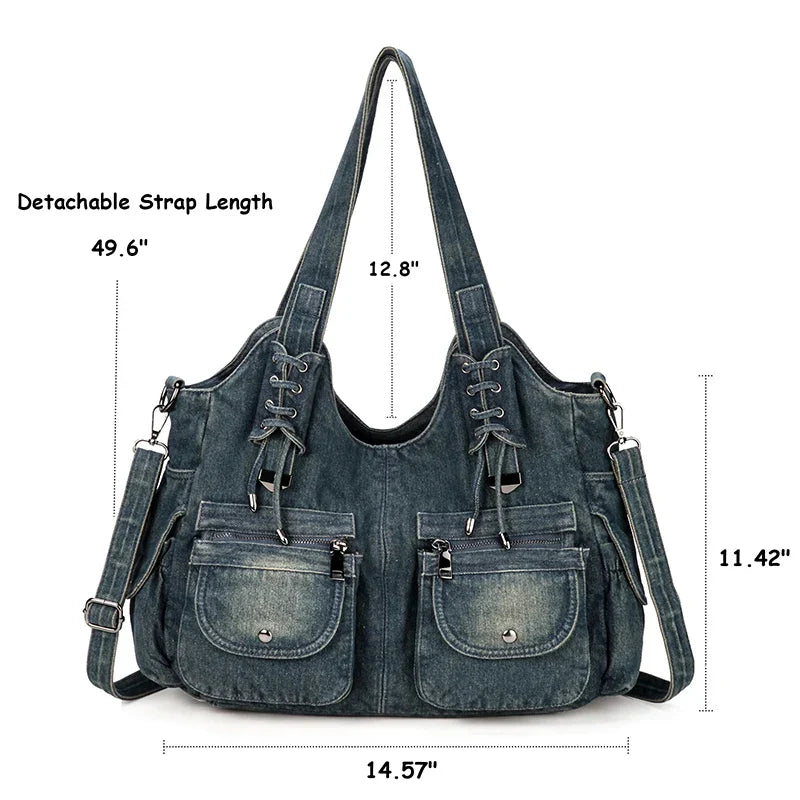 Vintage Denim Handbag
