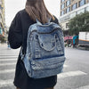 Washed Denim Backpack