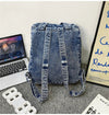 Washed Denim Backpack