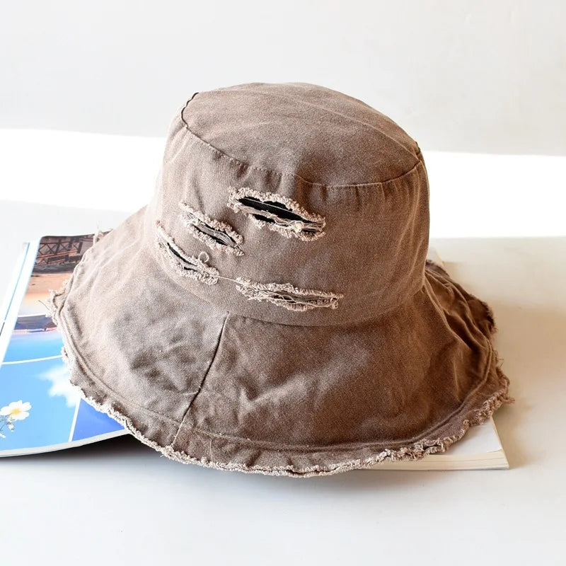 Washed Denim Bucket Hat