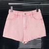 Washed Denim Pink Short