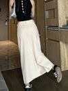 White Denim Maxi Skirt