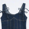 Women's Denim Corset Top