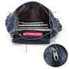 Womens Denim Backpack